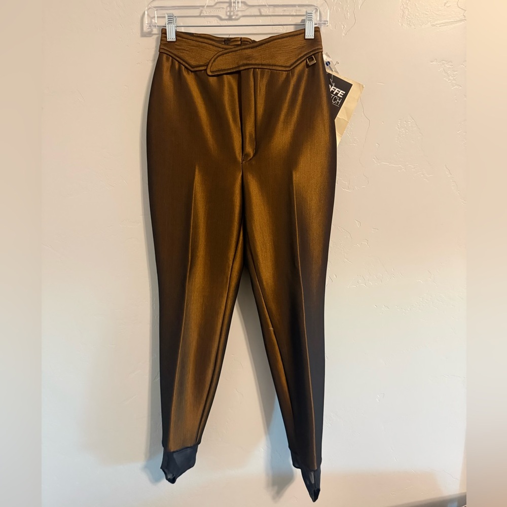 Roffe Vintage Bronze Ski Pant Shantung Venus WTG SZ 8 NEW